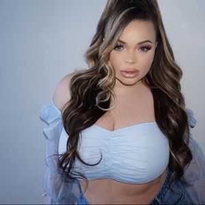 Dollskill Sugarthrillz crop mesh long sleeve